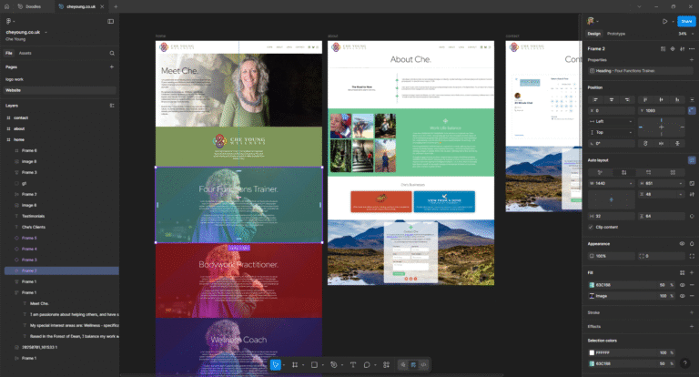 Designing a site in WordPress